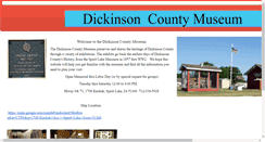 Desktop Screenshot of dickinsoncountymuseum.org